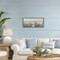 Stupell Industries Wildflower Coastline Beach Path Black Framed Floater Canvas Wall Art, design by Sally Swatland